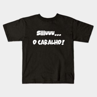 Cristiano Ronaldo - 'SIIIUUU...O CARALHO!' Kids T-Shirt